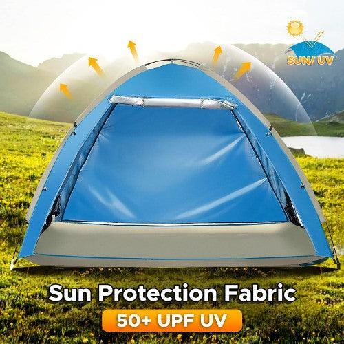 Large Pop Up Tent, UV Protection, Lightweight, Waterproof, Foldable Outdoor Indoor Beach Camping Tent for 4-5 Persons - Toytexx Large Pop Up Tent, UV Protection, Lightweight, Waterproof, Foldable Outdoor Indoor Beach Camping Tent for 4-5 Persons - Toytexx